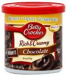 Betty Crocker Rich and Creamy Chocolate Frosting Jar, 453 g