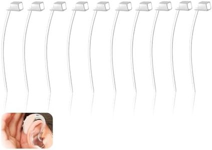 10 Pack Sports Lock for Oticon 85db, Secure Fit Retention Tails, Low-Touch Ear Grips for Stable, Hearing Aid Supplies for Oticon