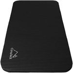 CampTeck U6962 - Non-Slip Yoga Knee Pad Soft Foam Yoga Knee Mat for Fitness, Exercise, Workout, Gym, Pilates etc. - Black