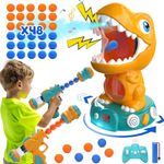 Eaglestone Remote Control Dinosaur Shooting Toys for Kids 8-12, Electronic Dino Shooting Target Game with Spay, Auto Scoring, Light &Roar, 6 7 8 9Year Old Boy Birthday Gift Party Favor