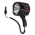 GOODSMANN HID Handheld Adjustable Spotlight/Floodlight 2000 Lumen 12V Plug in Spotlights for Boat Marine Corded Spot Light 929 Yards Car Charger Searchlight for Hunting/Camping/Hiking/Garage/Fishing