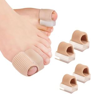 4 Séparateurs d'orteils silicone correcteurs hallux valgus protection orteils hommes femmes prévention chevauchement(La peau superficielle)