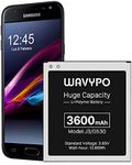 WAVYPO Battery for Galaxy J3,Upgraded 3600mAh Li-ion Battery Replacement for Samsung J3 J327A J327P J320V J320A J320F J320P EB-BG530BBC EB-BG530BBE/ Galaxy On5/ for Galaxy Grand Prime SM-G530 Battery