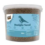 Extra Select Budgie Seed Mix - Indoor Bird Food for Small Birds Only in Handy Bird Seed Storage Tub - 5 Litre