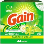 GAIN Powder Laundry Detergent for Regular & he Washers, Original Scent, 45 Oz (Packaging May Vary)