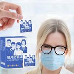 100 Pcs Anti Fog Lens Wipes Specs Cleaner Pre-moistened & Individually Wrapped Antifog Eye Glass Cleaner Wipe with Microfiber Cloth for Spectacles Cleaner Camera Lenses