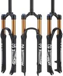 SOFRON Ultra-Lightweight MTB Suspension Fork Travel 120mm, 28.6mm Straight Tube Alluminum Alloy Mountain Bike Front Forks, 27.5 Inch