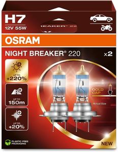OSRAM Night Breaker H7 Halogen Headlight Bulb – High Performance