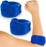 Vive Tennis Elbow Brace for Men & Women 2 Pack - Tendonitis Elbow Brace for Bursitis, Golfers Elbow, Medial Epicondylitis, Arthritis & Pain Relief - Arm Support Band, Adjustable Forearm Pain Relief