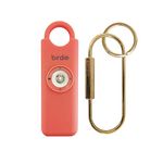 She's Birdie - The Original Personal Safety Alarm for Women by Women - Loud Siren, Strobe Light and Solid Brass Key Chain in a Variety of Colors (Coral)