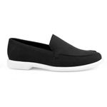 Men's Suede Material Black Casual Loafer, Moccasion and Outdoor Slip-On Shoes- 10 UK