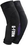 G-Form Terra Mountain Bike Elbow Guards - Breathable Elbow Pads for Cycling & Mountain Biking - Flexible Unisex Elbow Guards - Protective Elbow Pads for Athletes - Black, Adult Large