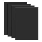 BENECREAT 4PCS Adhesive Silicone Sheet 30x21cm Black Nonslip Silicone Rubber Pad A4 Size 1mm Thick for Gaskets DIY Material, Supports, Leveling, Sealing, Bumpers, Protection, Abrasion, Flooring