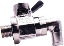 EZ-101(1/2"-20 UNF) EZ Oil Drain Valve with removable L-shaped Hose End(L-001) Combo