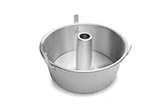 Fox Run Lightweight Angel Cake Food Pan with Removable Bottom and Feet, Aluminum, 10.75"