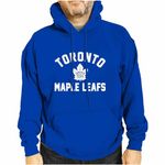 Wright & Ditson Adult NHL Gameday Hooded Sweatshirt - Officially Licensed - Fleece Hockey Pullover - Unisex Hoodie, Royal, X-Large