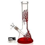 Glass Bong with Tornado percolate, Water Bongs with 14.5mm Bong Bowl Height 26cm Weight 500g Glass Pipe for Smoking Hookah Glass Water Bong "Nicotine Free"