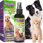 Flea Spray used as Dog Flea & Tick Treatment - Flea Treatment for Cat - Flea Spray for Home - Dog-Repellent-Spray, with Natural Ingredients - Allergy Free Tick Repellent for Dogs, Puppies, Kittens