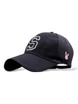 BE SAVAGE Letter Embroidery Printed Unisex Baseball Stylish Caps for Men and Women | Black (in, Alpha, Free Size, S Black)