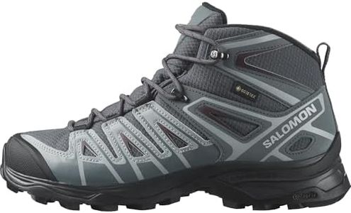 Salomon X Ultra Pioneer Mid Gore-Tex Damen Wanderschuhe, Alle Wetterbedingungen, Sicherer Fußhalt, Stabil und gedämpft, Ebony, 39 1/3
