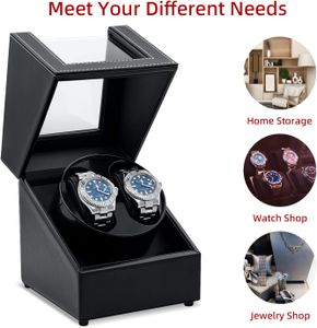 Mcbazel Double Watch Winder Box – Automatic Watch Storage Display