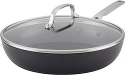 KitchenAid - Hard Anodized Induction Cookware, Nonstick Frying Pan with Lid (31cm/12.25in)