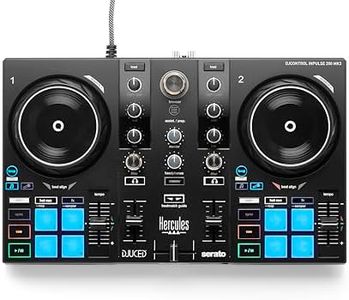 Hercules DJControl Inpulse 200 MK3 – Ideal DJ Controller to Start DJing – Software and Tutorials Included – Spotify and Apple Music streaming with Serato DJ Lite