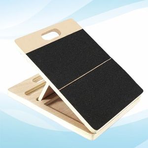 Yes4All Wooden Slant Board/Calf Incline Board - 3 Incline Level: 20, 30 & 35 Degree - Support up to 450 lbs - Calf Stretcher Slant Board (Wood), D. Black - 3 Angles