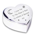 I Love You To The Moon and Back To Infinity And Beyond TRINKET BOX Gifts Presents Ideas for Her Fiance Romantic my Girlfriend Wife Birthday Valentines Day Mothers Wedding Anniversary from daughter