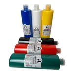 Fabric Paint 500 ml Washable Textile Paint T-Shirt Colour for Light Fabrics Machine Washable Textile Paint Fabric Paint Fixation by Ironing (Set of 6)