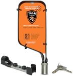 TiGr Mini+ Lightweight Bike Lock with Frame Mount – High Security 8 x 4" Flexible High-Carbon Steel Shackle – Bolt Cutter, Crowbar & Hacksaw Resistant