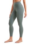 CRZ YOGA Women's Butterluxe Yoga Leggings 25'' - High Waisted Workout Gym Leggings Buttery Soft Yoga Pants Grey Sage 10