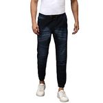 Campus Sutra Men's Regular Fit Denim Jeans (SS23_JN_ELASTP_M_PLN_DBU_Navy Blue_36)