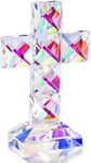 QFkris Colorful Crystal Cross Stand