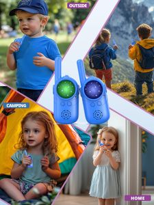 Kids Rechargeable Walkie Talkies 2-Pack – Long Range Two-Way Radios