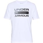 Under Armour mens Team Issue Wordmark Short-sleeve T-shirt , White (100)/Black , X-Large