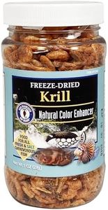 San Francisco Bay Brand Freeze Dried Krill Fish Food - All-Natural, Sustainably Harvested, High Protein Dried Shrimp for Freshwater and Saltwater Carnivores, Koi, Cichlids, Turtles - 1 oz (28g)