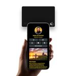 Meloenga Digital Business Card Black Core - Premium NFC Smart Contact Card - Compatible with iPhone Android - One Time Payment - No Subscription - Access to All Features - Social Media - Marketing