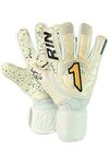 Rinat Egotiko Stellar Turf Goalkeeper Gloves - Golero Sport (White Gold, 6)