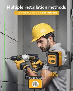 Nikotek Green Laser Level – Self-Leveling Cross Line Tool