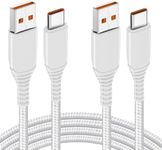 2Pack 1.8M USB C Charge Turbo Cable for Xiaomi 14 13 Lite/13/13 Pro/12T/12 12X/11T Mi 10 10T,Redmi Note 11 Pro+ 5G/11 Pro/11/10 9 Pro 11S/12/10S,Poco F4/X4 Pro/X4 GT/X5/F3 M5S M4,120W 6A Fast Charging