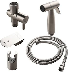 Ownace Brushed Nickel Hand Held Bidet Sprayer Qualitied Stainless Steel Diaper Sprayer Shattaf Complete Set for Bidet Toilet Bathroom