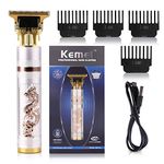 KEMEI Professional Hair Clippers for Men Pro Li Outliner Grooming Beard Trimmer Shavers Close Cutting Salon Cordless Rechargeable Quiet Father Day Gifts