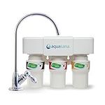 Aquasana AQ-5300.56 3-Stage Under Counter Water Filter System with Chrome Faucet