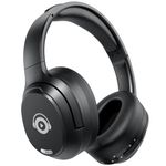 tapaxis Hybrid Active Noise Cancelling Headphones, Bluetooth Headphones Wireless Over Ear with Transparency Mode, Deep Bass, Comfort Fit Ear Cups, 40 Hrs Playtime for Travel Home Office (Black)