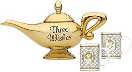 Disney Gifts Aladdin Lamp Tea Pot and Glasses Set