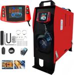 ZHIBANG All in One Diesel Air Heater Unique Intelligent 12V/8KW All in One Parking Heater，Diesel Heater with Smart LCD Display, 5L Fuel Tank and Muffler (‎ZB-018)