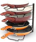 5 Tier Frying Pan Organiser Rack Kitchen Cabinet Pantry Worktop Countertop Storage Space Saving