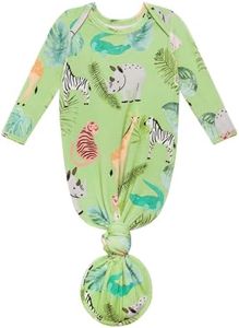 Posh Peanut Knotted Newborn Gown - Newborn Gowns For Girls, Baby Sleep Gown - Baby Girl Gowns 0-3 Months, Baby Knotted Gowns