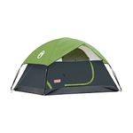 Coleman Polyester Sundome 4 Person Camping Dome Tent with Spacious Waterproof Room & Superior Air Ventilation,5-10 Minutes Easy Setup (Get Free 2 Coleman BYOT Nighout Event Passes), Green